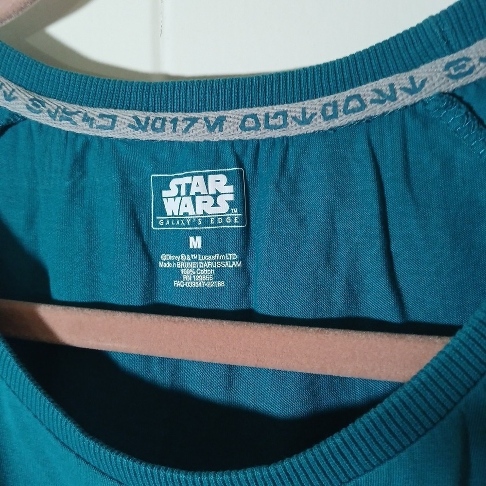 Star Wars Galaxy's Edge Shirt Droid Depot Disney Exclusive Women's Medium Teal - Picture 7 of 12